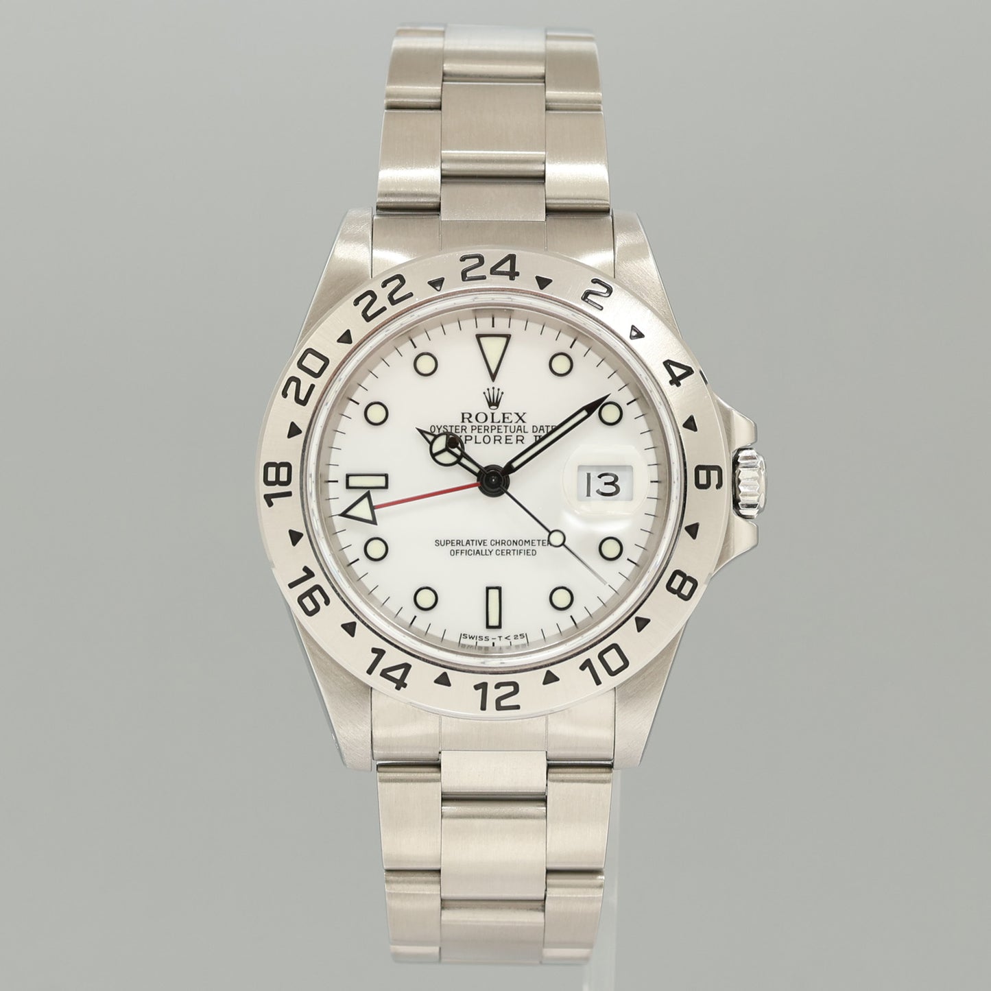 1998 PAPERS MINT Rolex Explorer II White 16570 40mm Polar GMT Watch Box