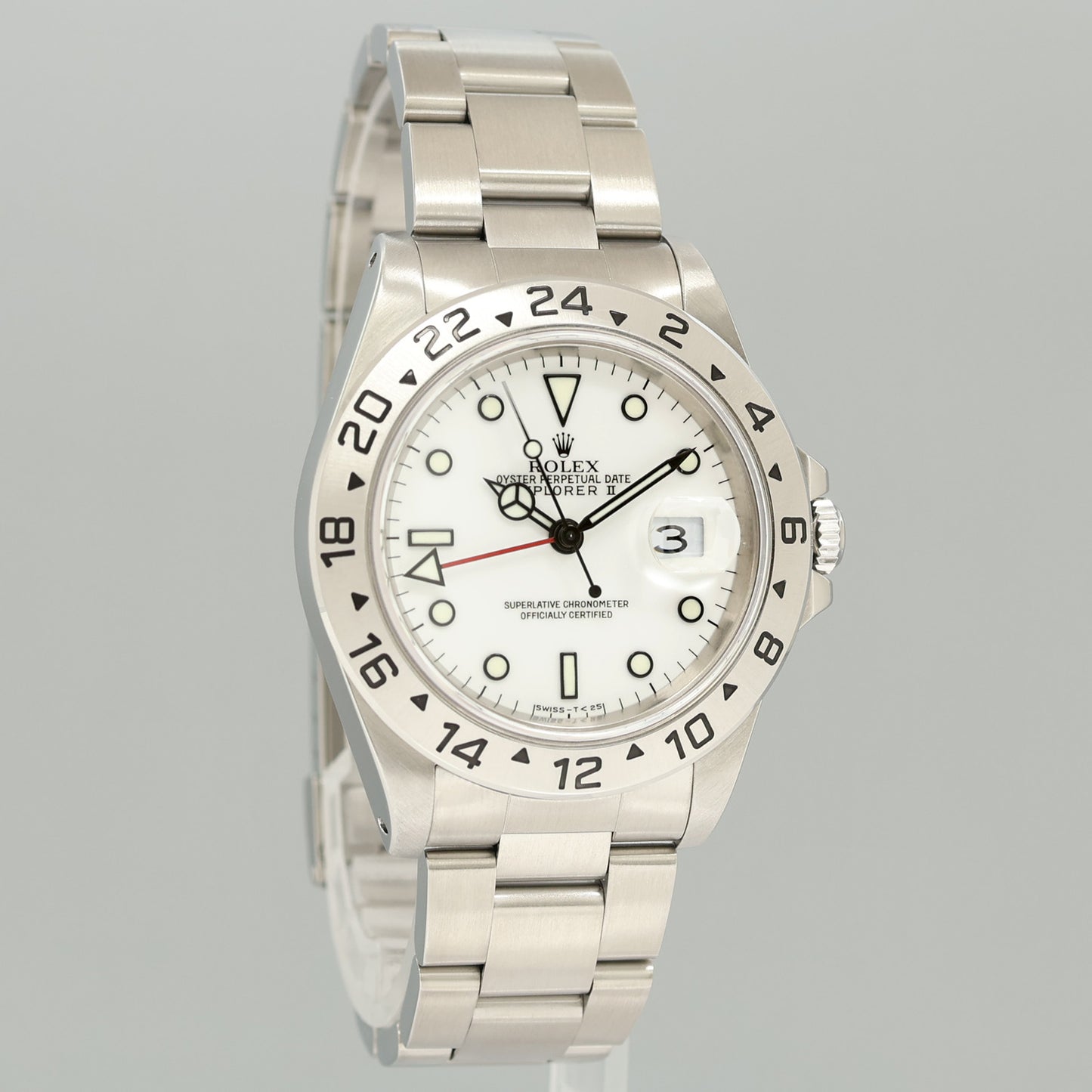 1998 PAPERS MINT Rolex Explorer II White 16570 40mm Polar GMT Watch Box