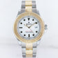 PAPERS MINT 2007 Rolex Yacht-Master 16623 White Sapphire Two Tone Yellow Gold Watch