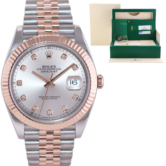 MINT PAPERS Rolex DateJust 41 126331 Diamond Rose Gold Two-Tone Jubilee Watch Box