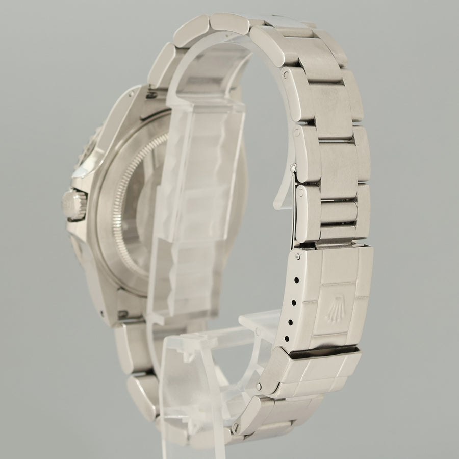 2002 MINT PAPERS Rolex GMT-Master II 2 Pepsi Blue Red Steel 16710BLRO 40mm Watch