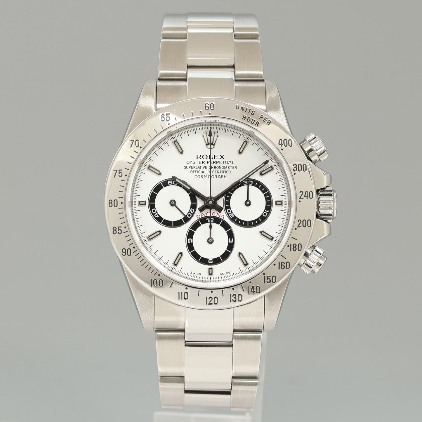 1999 MINT Rolex 16520 Zenith Daytona Tritium White 40mm Chronograph Watch Box