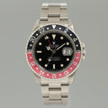 1996 Rolex GMT-Master II Coke Red Black Steel 16710 40mm Watch Box