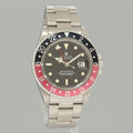 1996 Rolex GMT-Master II Coke Red Black Steel 16710 40mm Watch Box