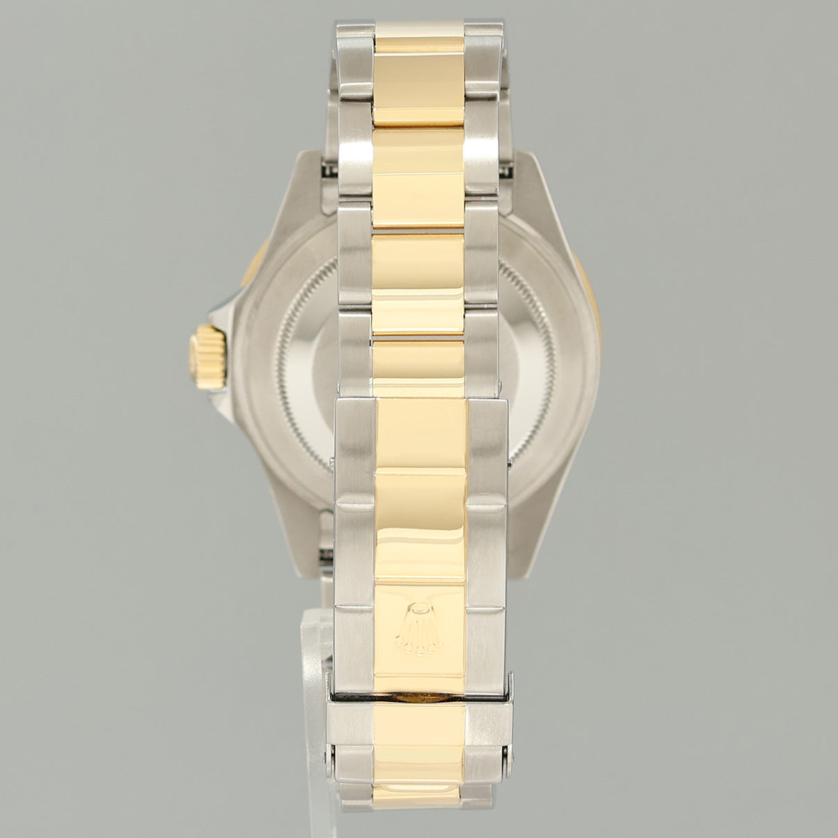 2008 PAPERS Rolex Submariner 16613 Two Tone Yellow Gold Silver Serti Diamond Watch