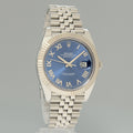 2026 NEW PAPERS Rolex 126334 DateJust 41 Blue Roman Jubilee Fluted Watch Box