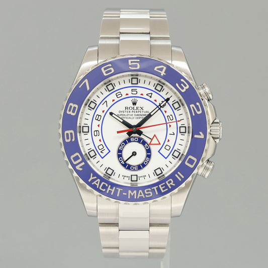 MINT PAPERS Rolex Yacht-Master II Steel White 44mm Blue Ceramic 116680 Watch Box
