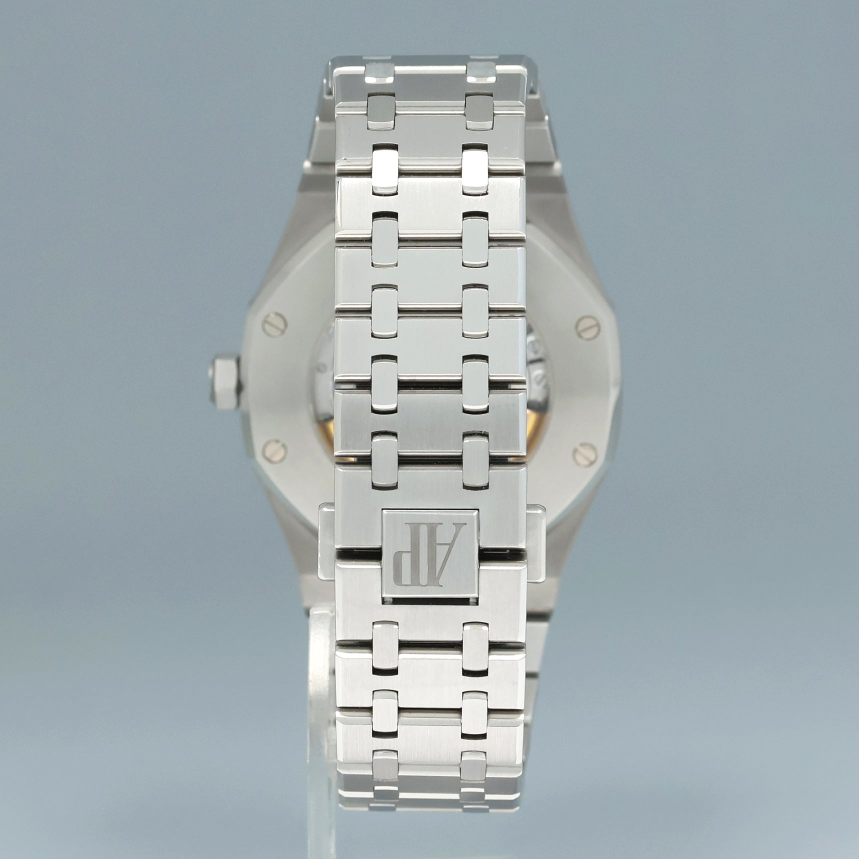 2012 PAPERS MINT Audemars Piguet Royal Oak 41mm Steel 15400ST Blue Watch Box