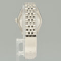 MINT Ladies Rolex 79174 DateJust 26mm Silver Diamond Fluted Bezel Jubilee Watch Box