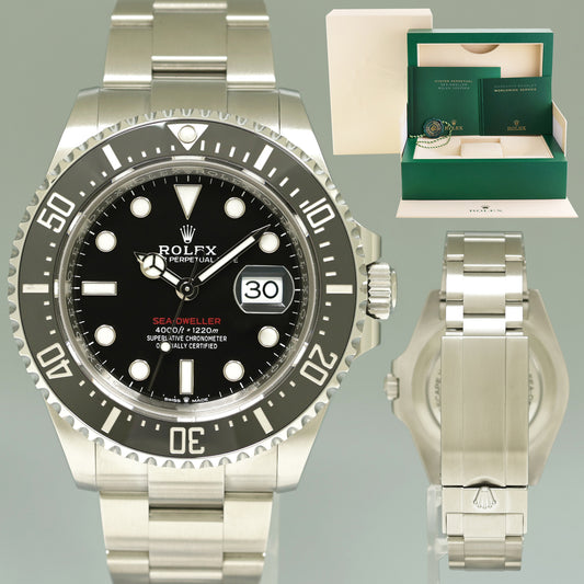 2023 MINT Rolex Red Seadweller SD43 126600 43mm Mark 2 Stainless Steel Watch Box