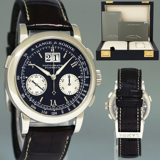 MINT PAPERS A. Lange & Söhne Datograph 403.035F Platinum 39mm Manual Wind Watch