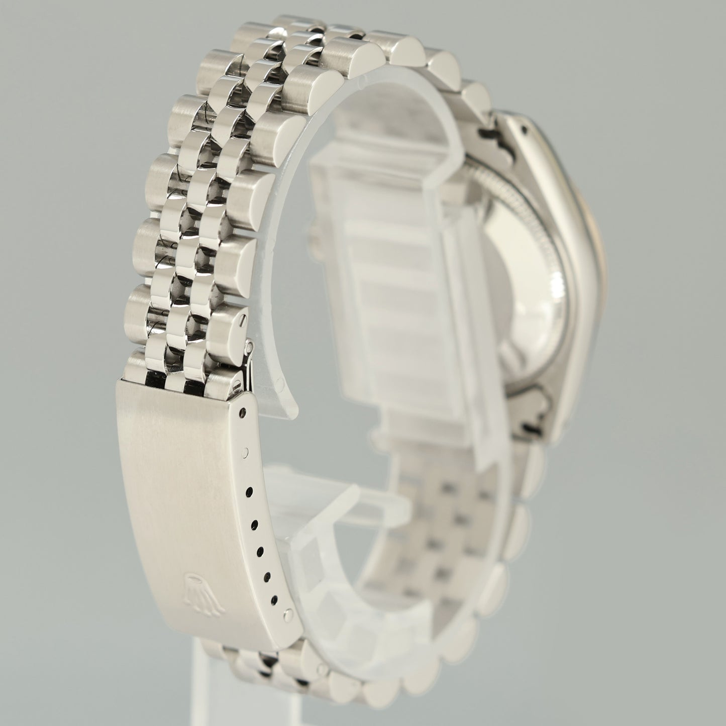 Blue Diamond Ladies Rolex Midsize 31mm Datejust Jubilee Steel 68274 Watch Box