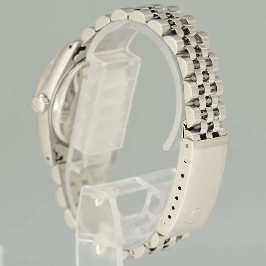 Blue Diamond Ladies Rolex Midsize 31mm Datejust Jubilee Steel 68274 Watch Box