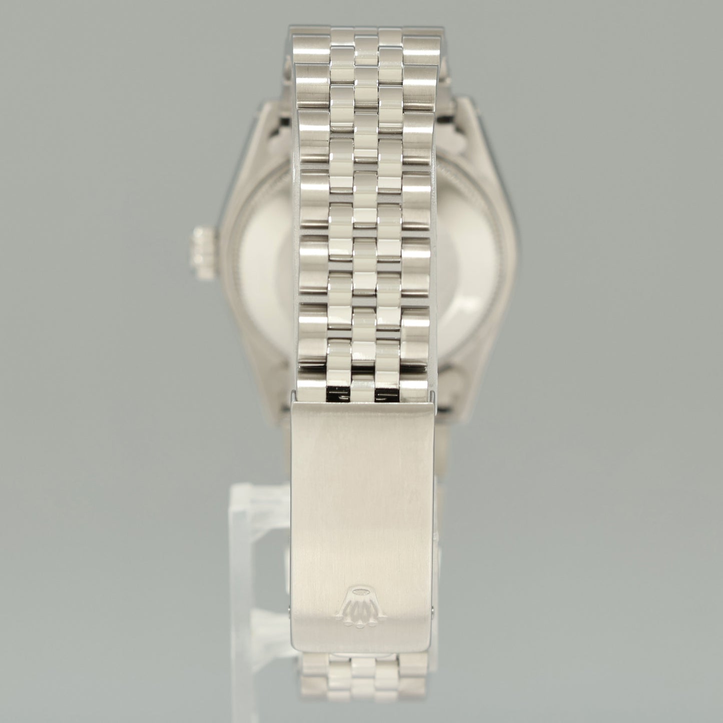 Blue Diamond Ladies Rolex Midsize 31mm Datejust Jubilee Steel 68274 Watch Box