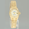 Ladies Rolex DateJust Mother of Pearl Diamond President 26mm 6917 Yellow Gold Watch Box