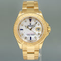 2006 MINT PAPERS Rolex Yacht-Master Yellow Gold 16628 Mother of Pearl Diamond Watch