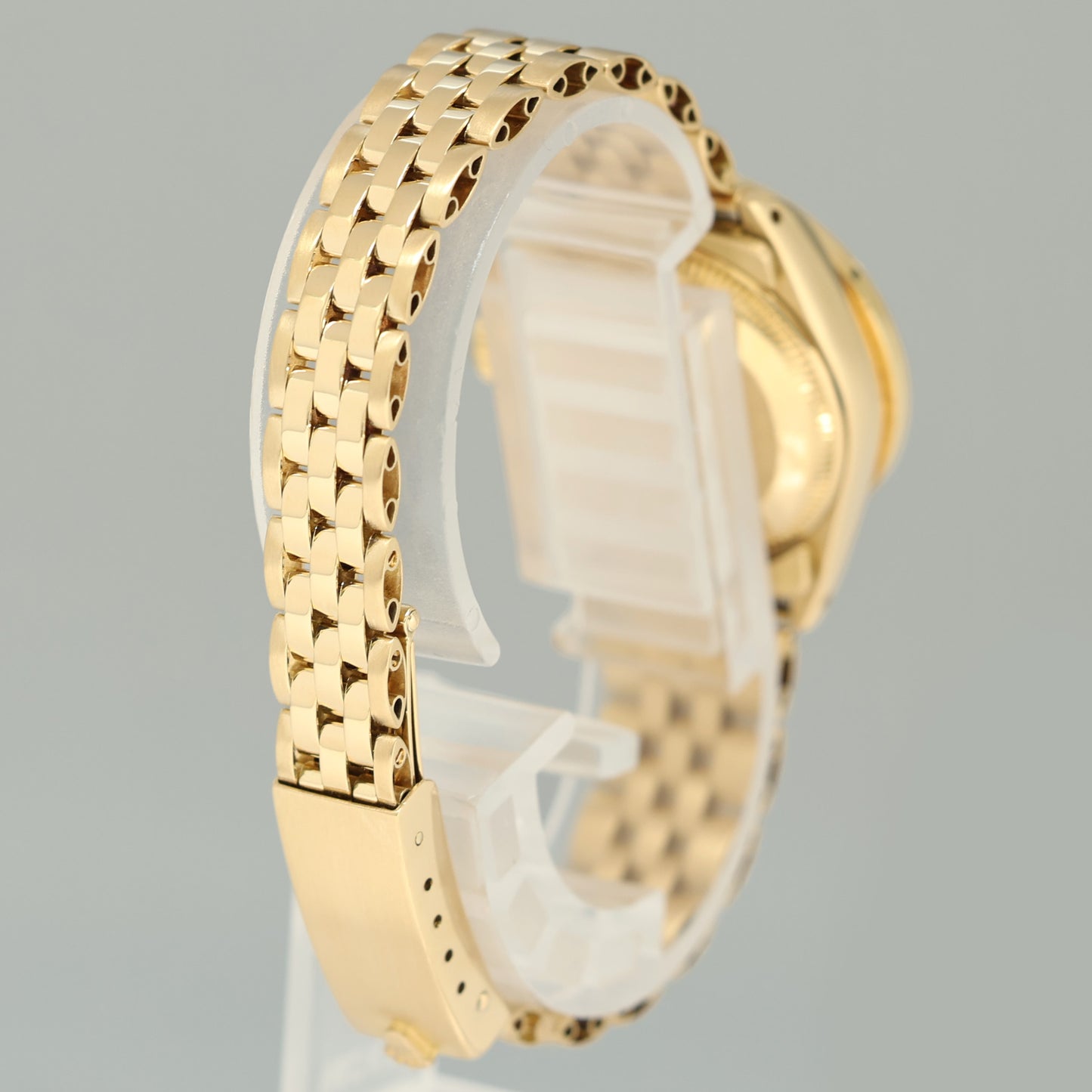 Pearl Diamond Ladies Rolex DateJust 6917 Jubilee 26mm Yellow Gold Watch Box