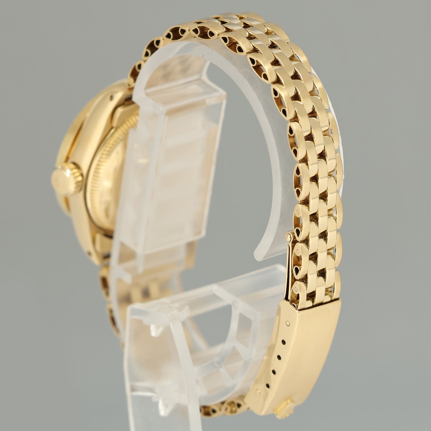 Pearl Diamond Ladies Rolex DateJust 6917 Jubilee 26mm Yellow Gold Watch Box