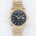 Mint PAPERS Rolex Day-Date 40 President 228238 Black Motif Stick Yellow Gold Watch Box