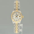 Rolex 26mm Ladies DateJust 69173 Pearl Diamond Two Tone Gold Jubilee Watch