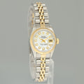 Rolex 26mm Ladies DateJust 69173 Pearl Diamond Two Tone Gold Jubilee Watch