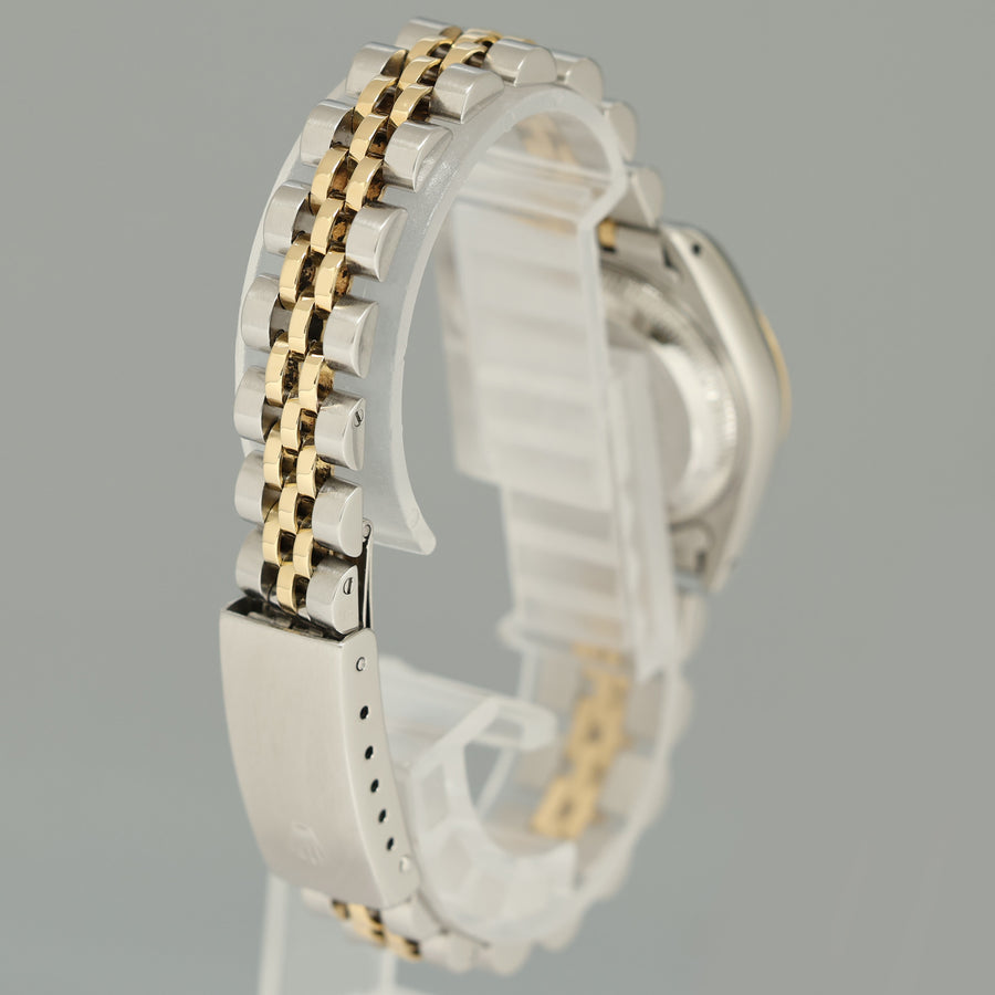 Rolex 26mm Ladies DateJust 69173 Pearl Diamond Two Tone Gold Jubilee Watch
