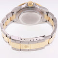 2005 Rolex Submariner 16613 Gold Steel Two Tone Gold Buckle Sunburst Blue Watch