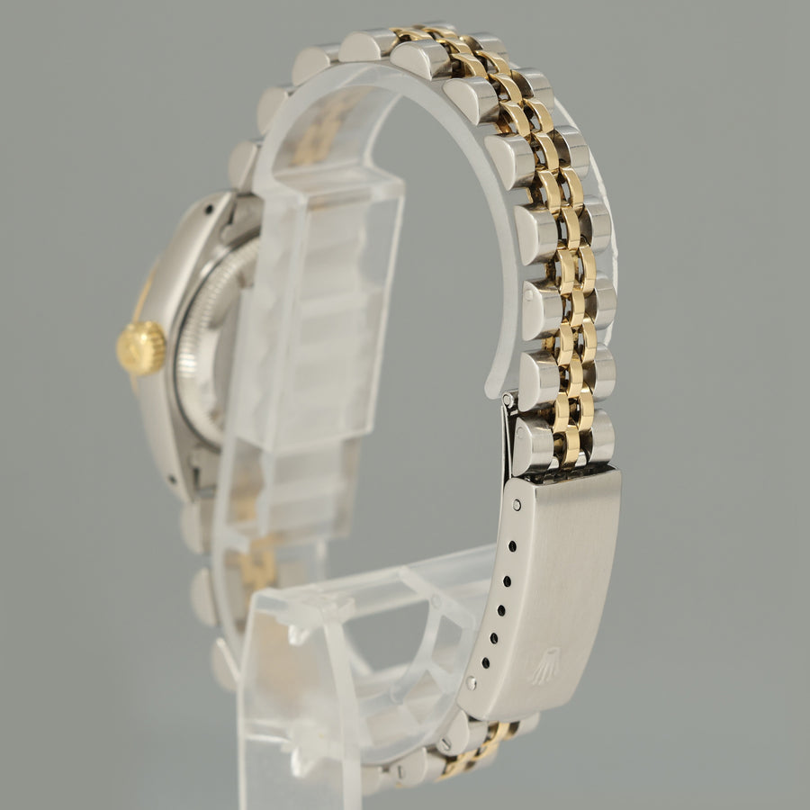 Rolex 26mm Ladies DateJust 69173 Pearl Diamond Two Tone Gold Jubilee Watch