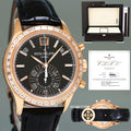 NEW 2022 PAPERS Patek Philippe 5961R Rose Gold Chrono Diamond Baguette Watch Box