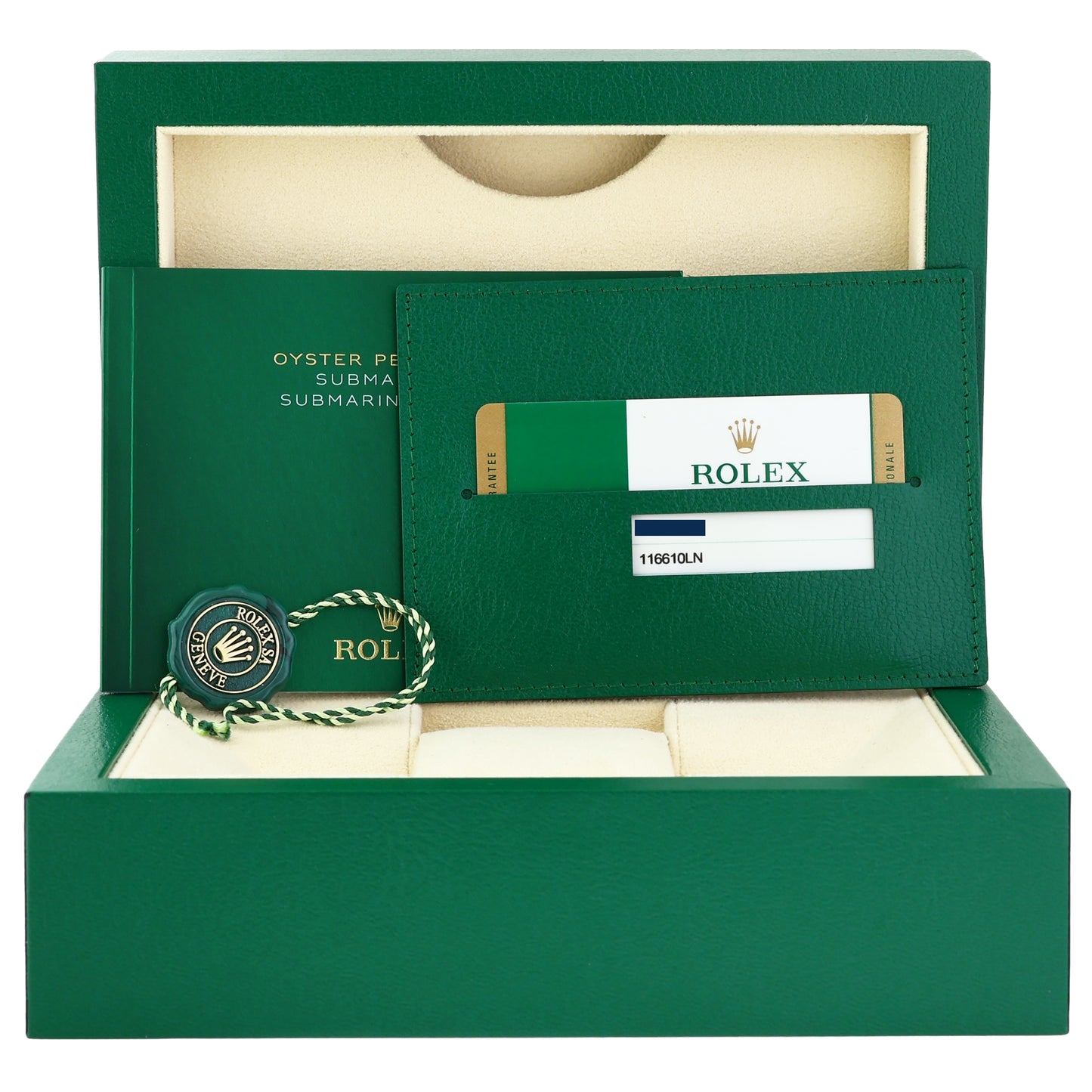 2017 PAPERS MINT Rolex Submariner Date 116610 Diamond Sapphire Steel Blue Ceramic Watch