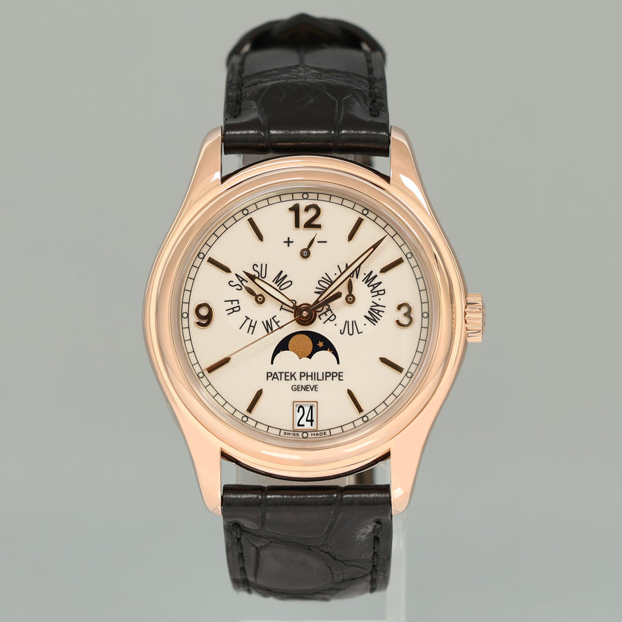 MINT Patek Philippe 5146R Rose Gold Annual Calendar White 39mm Moon Watch