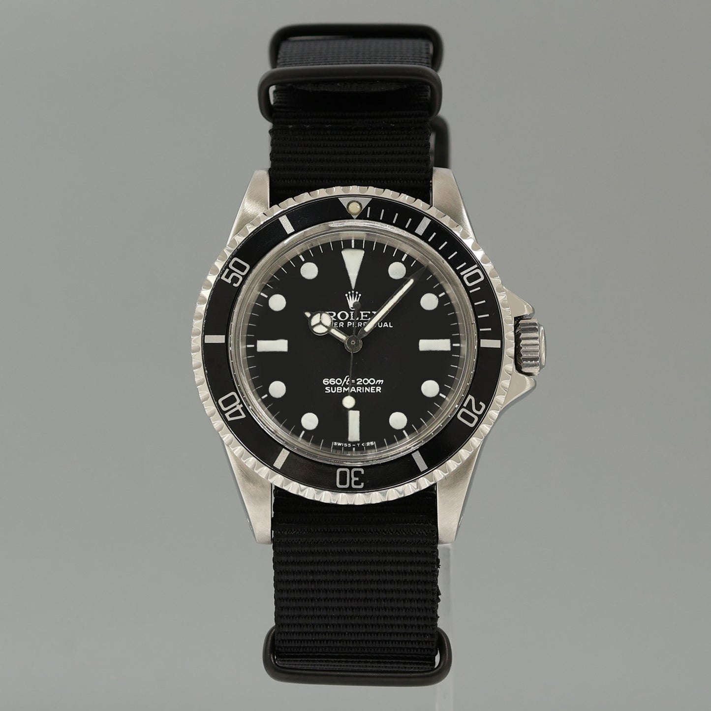 Vintage Rolex Submariner 5513 Matte Feet First Dial 40mm Steel Oyster Watch Box