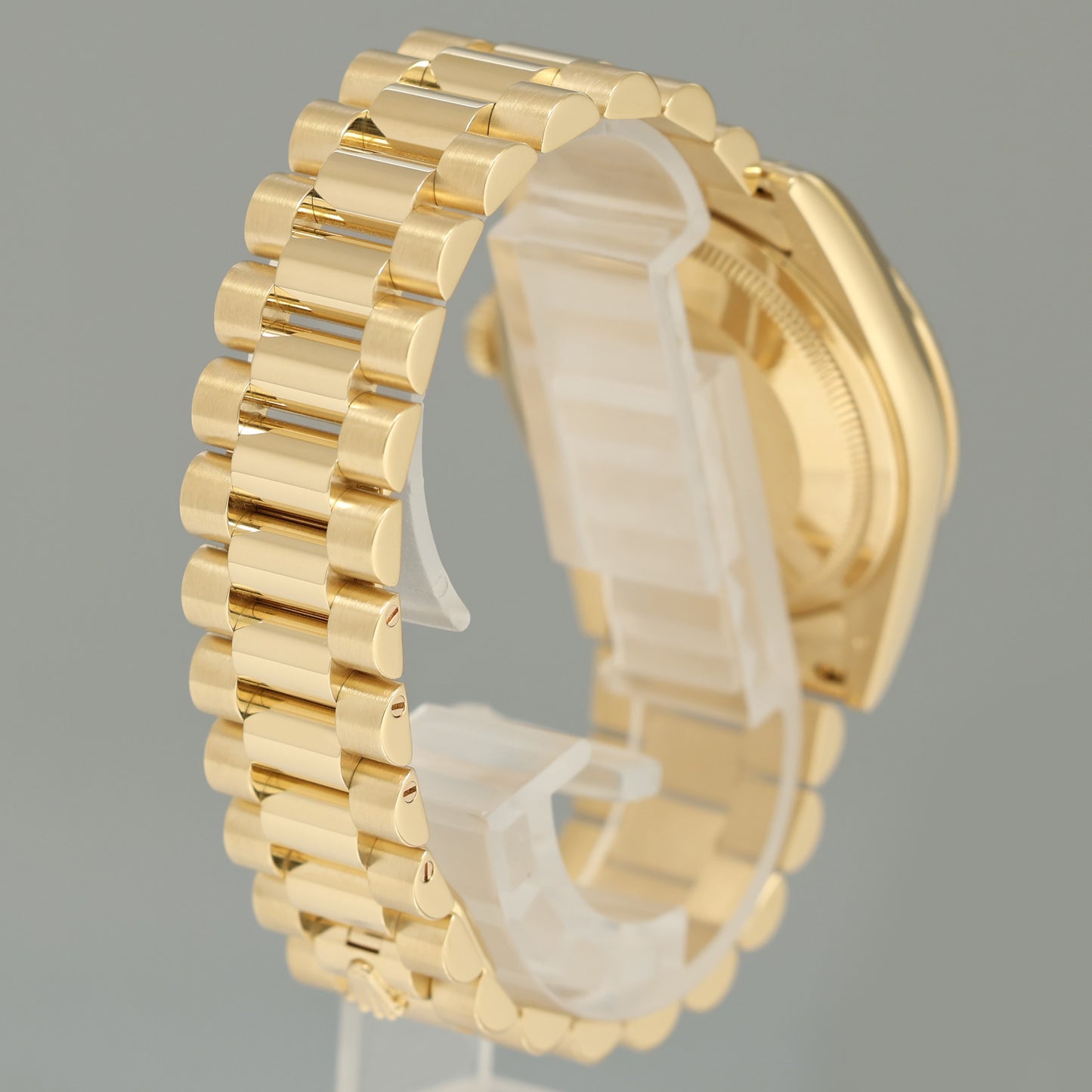 MINT 2014 Rolex President Yellow Gold Day Date Green Stick Dial 118238 Watch Box