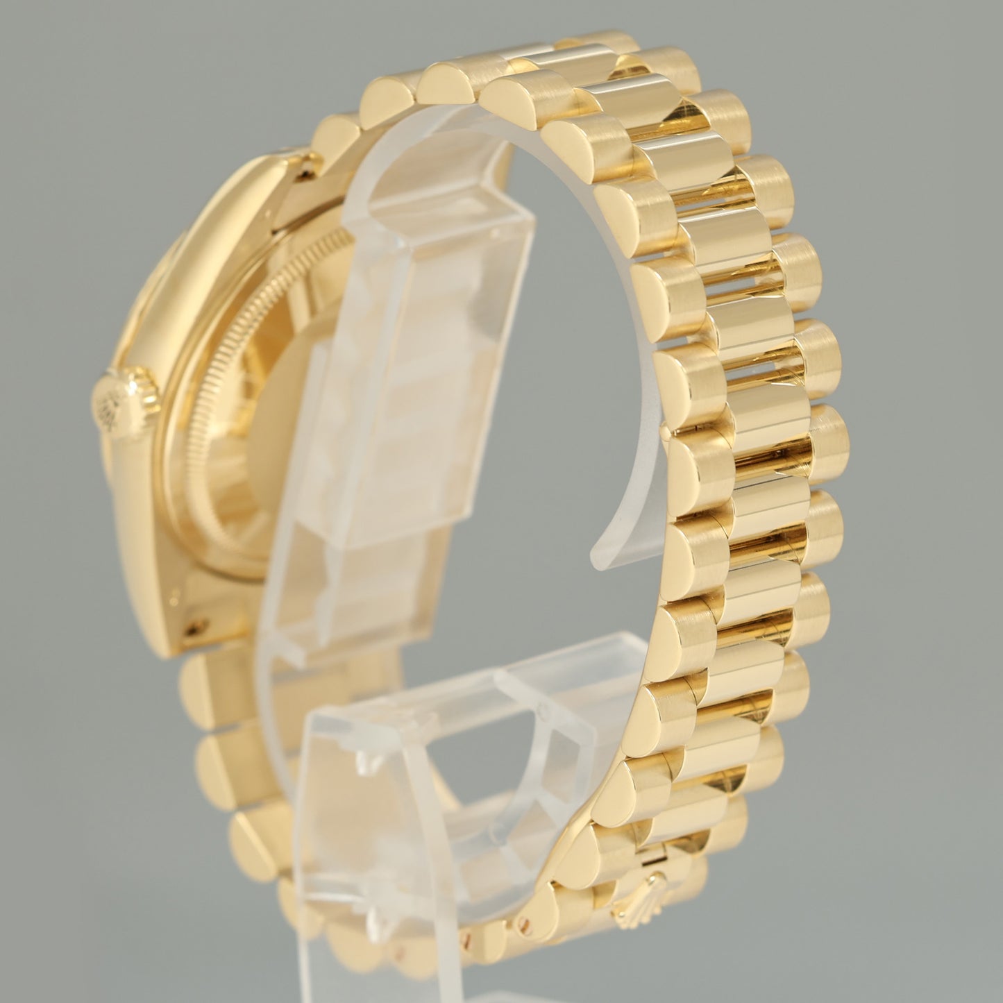 MINT 2014 Rolex President Yellow Gold Day Date Green Stick Dial 118238 Watch Box