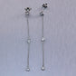 Tiffany & Co. Elsa Peretti Platinum 0.80ctw Diamonds By The Yard Drop Earrings