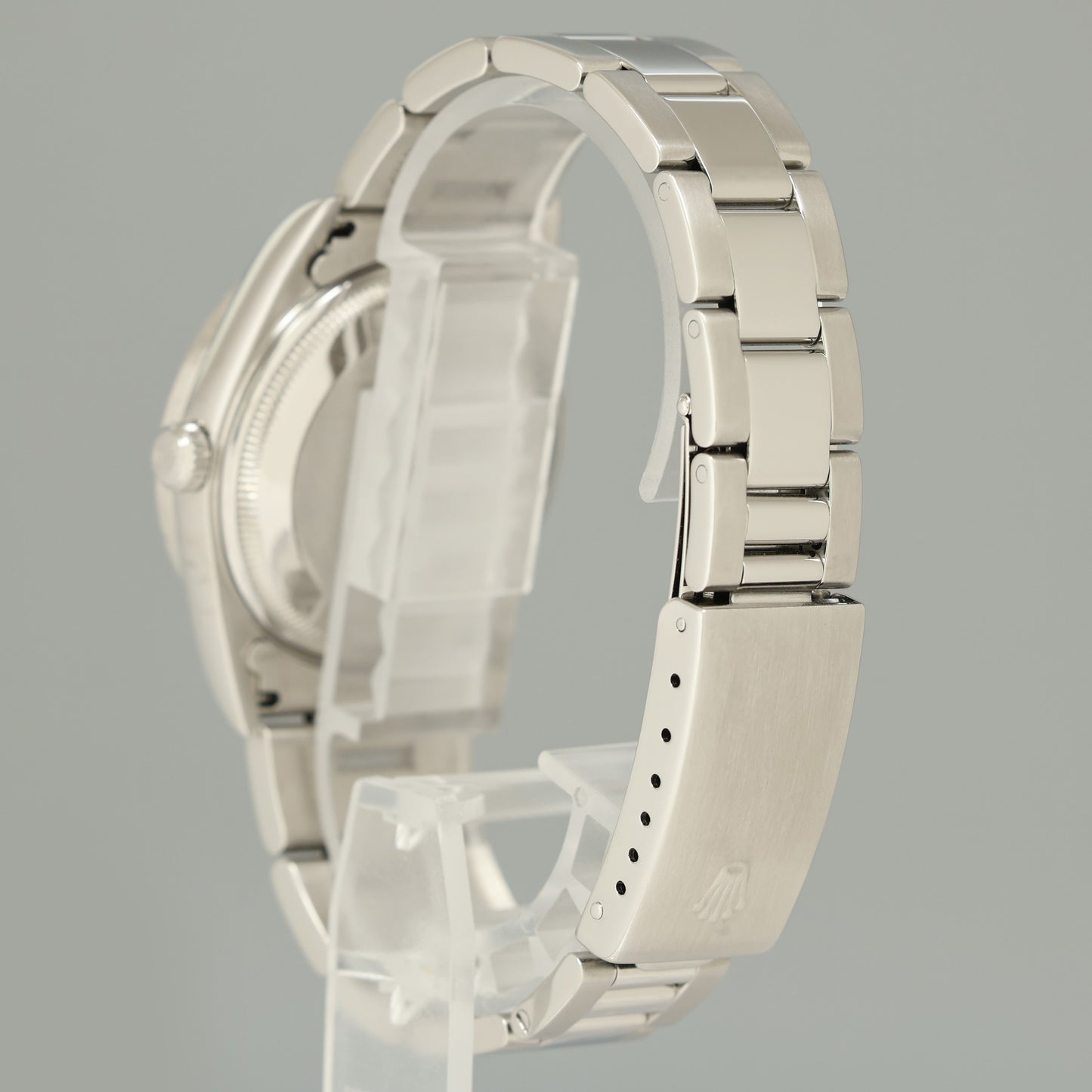 MINT Rolex Oyster Perpetual Date 34mm 15210 Steel Diamond Dial Watch Box