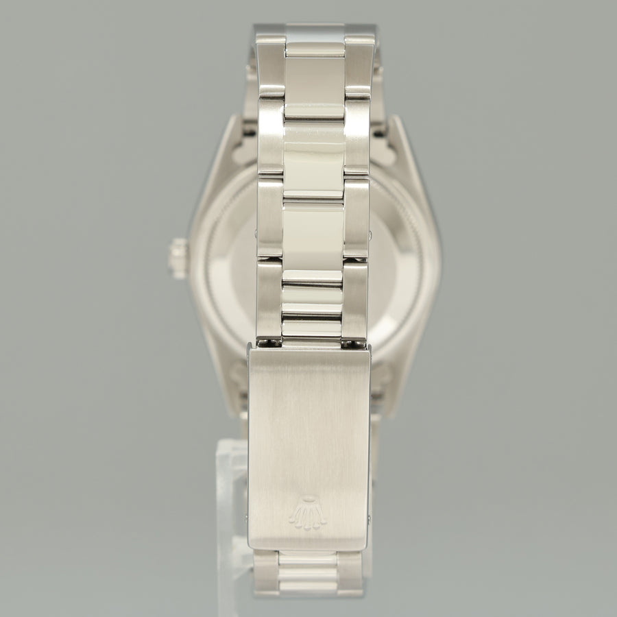 MINT Rolex Oyster Perpetual Date 34mm 15210 Steel Diamond Dial Watch Box