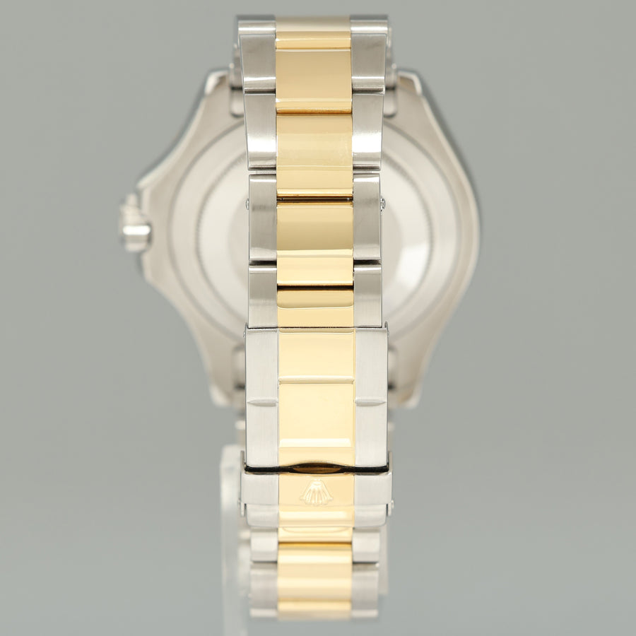 MINT 2005 Rolex Yacht-Master 16623 White Sapphire Two Tone Yellow Gold Watch Box