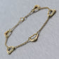 Tiffany & Co. Elsa Peretti 18k Yellow Gold Medium Open Heart Bracelet