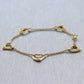 Tiffany & Co. Elsa Peretti 18k Yellow Gold Medium Open Heart Bracelet