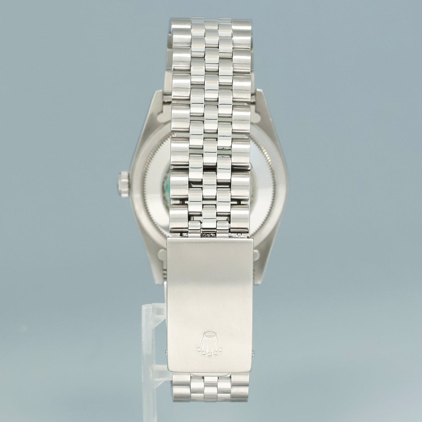 2001 PAPERS MINT Rolex DateJust 36mm Silver Stick Dial Jubilee 16220 Steel Watch Box