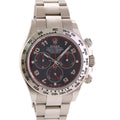 MINT 2016 Rolex Daytona Black Racing Dial 116509 Cosmograph White Gold Watch