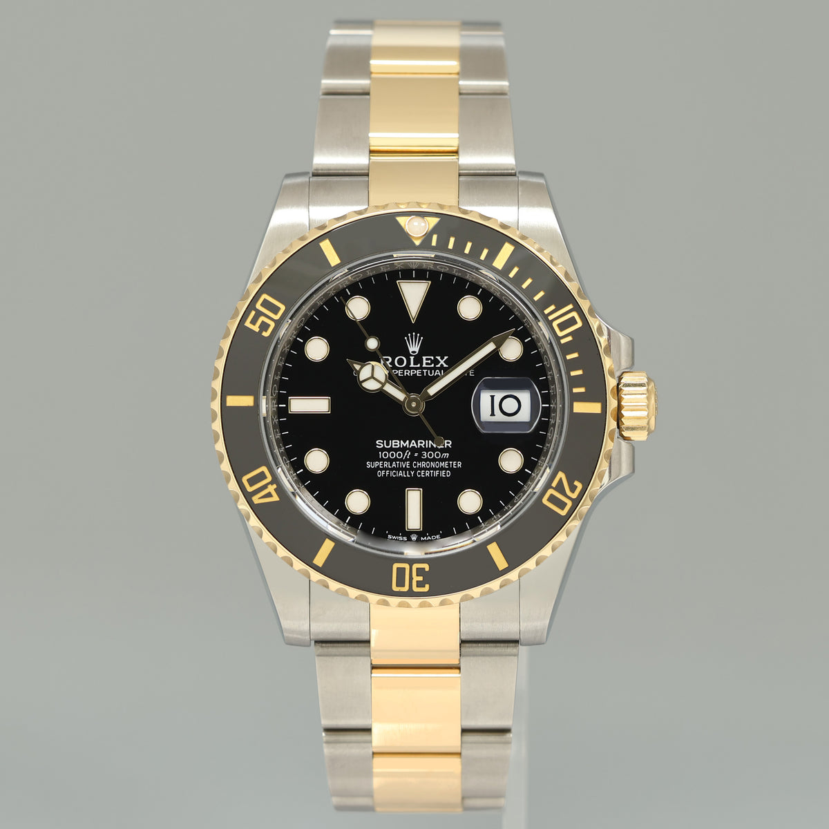 MINT 2024 Rolex Submariner 41mm Ceramic Black 126613LN Two Tone Yellow Gold Watch