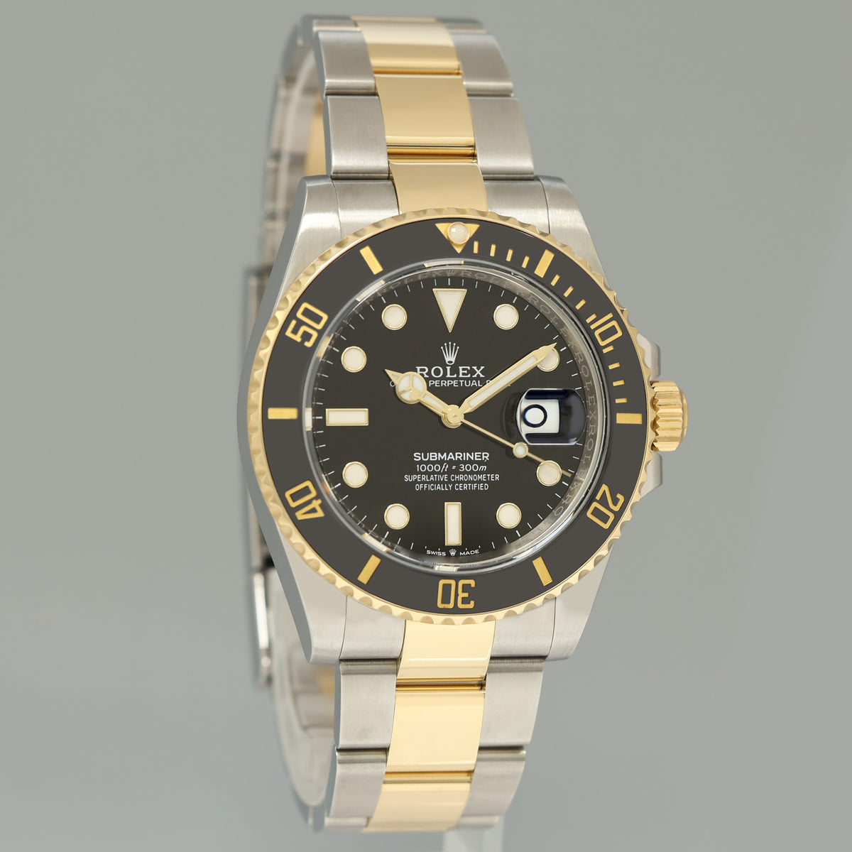 MINT 2024 Rolex Submariner 41mm Ceramic Black 126613LN Two Tone Yellow Gold Watch