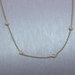 14k Yellow Gold 1.20ctw Diamonds By The Yard 18" Necklace