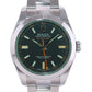 2021 NEW PAPERS Rolex Milgauss Green Bezel Anniversary 116400GV Steel Black Watch