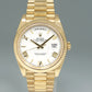 2022 MINT Rolex Day-Date 40 President 228238 White Roman Yellow Gold Watch Box