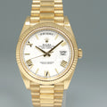 2025 MINT Rolex Day-Date 40 President 228238 White Roman Yellow Gold Watch Box