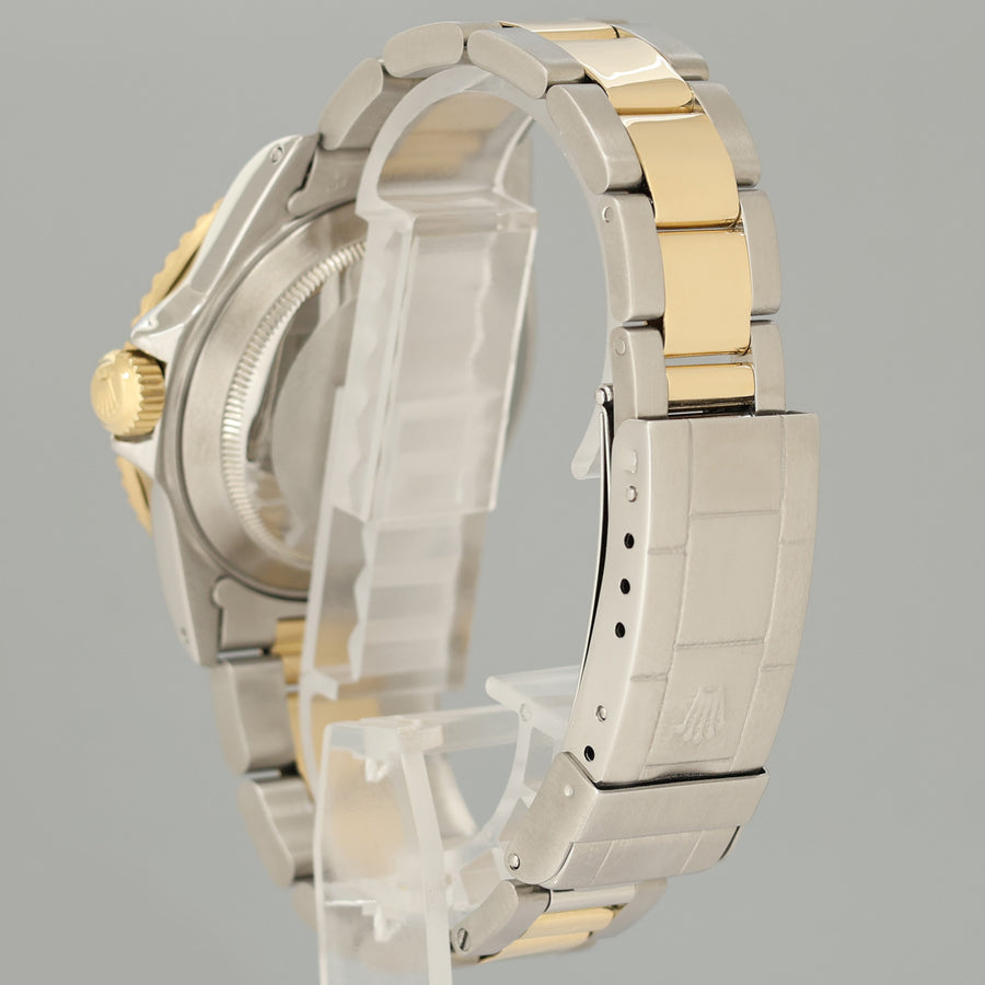 Rolex Submariner 16613 Two Tone Yellow Gold Custom MOP Serti Diamond Watch Box