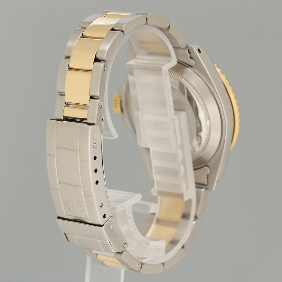 Rolex Submariner 16613 Two Tone Yellow Gold Custom MOP Serti Diamond Watch Box